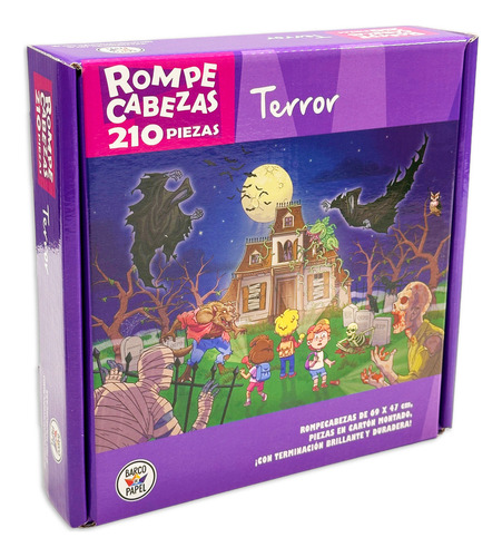 Rompecabezas Grande 210 Piezas Terror Para Niños Didáctico