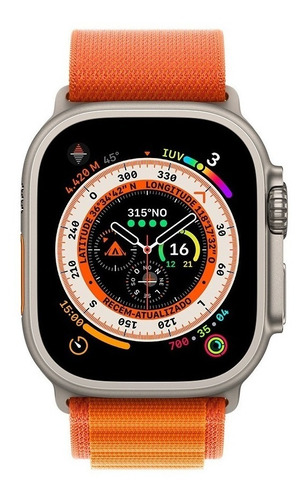 Apple Watch Ultra Titânio Loop Alpina Laranja Pronta