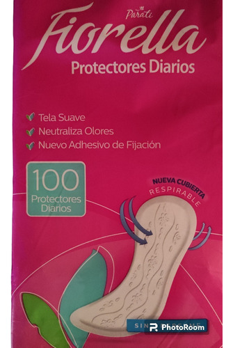 Protectores Diarios Fiorella 100 Unidadesprotector Diario F