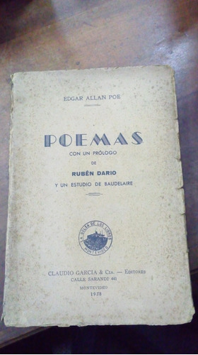 Libro Edgard Alan Poe  Poemas Con Prólogo De Rubén Dario