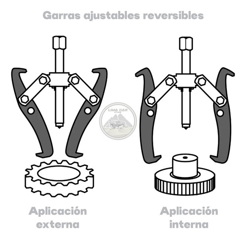 Extractor De Rodajes Y Poleas 3 Garras 10 PuLG Uyustools