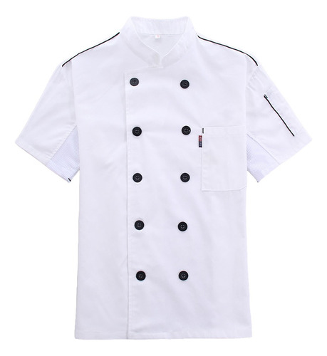 Chaqueta Chef Mujer Manga Corta Cook Chic Cooking Work