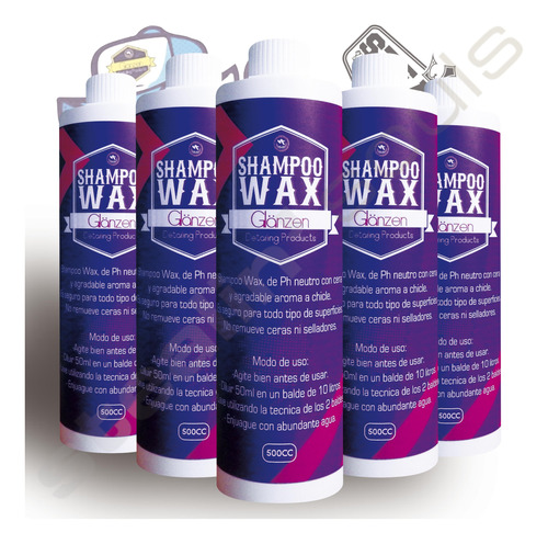Glänzen Detailing Products | Shampoo Wax | Ph Neutro | 500ml