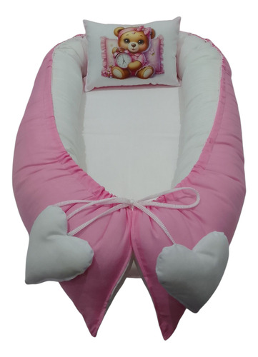 Nidito Contenedor Para Bebé De Osito Únicos!! Rosa