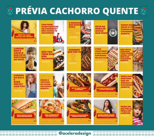 Pack 137 Artes Editáveis Cachorro Quente Psd Com Brinde