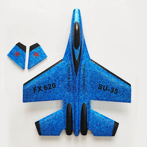 Avião De Controle Remoto 2.4g 2ch De Asa Fixa Avião Azul