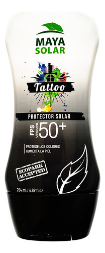 Maya Solar Bloqueador Para Tattoos. Protege Y Humecta Fps 50