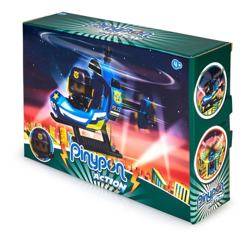 Pinypon Action Mini Helicóptero Con Figura Pin Y Pon