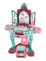 Comprar Peinadora De Niña Con Luz Banquito Maquillaje Beauty Ángel 