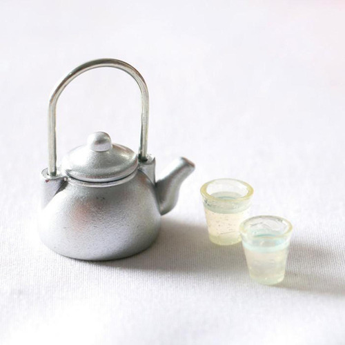 0 1:12 Casa De Muñecas Miniatura Olla De Agua De Cocina