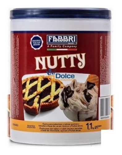 Nutty Fabbri 1,1 Kg - Nutella Pastelería Heladería