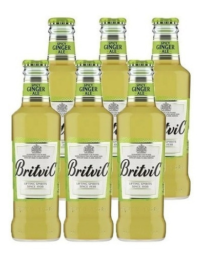 Britvic Botella Ginger Ale 200ml X6