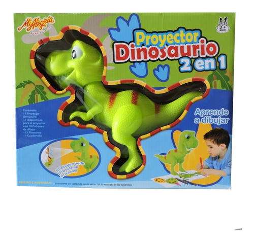 Imagen 1 de 4 de Juguete Proyector Dinosaurio Mi Alegría Mod: 2007