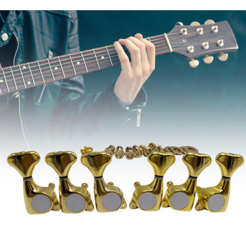6x Perillas De Afinación De Cuerdas De Guitarra Clavijas De
