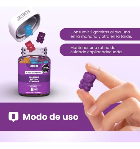 Gomas Colágeno, Biotina Y Vitamina E Pack2
