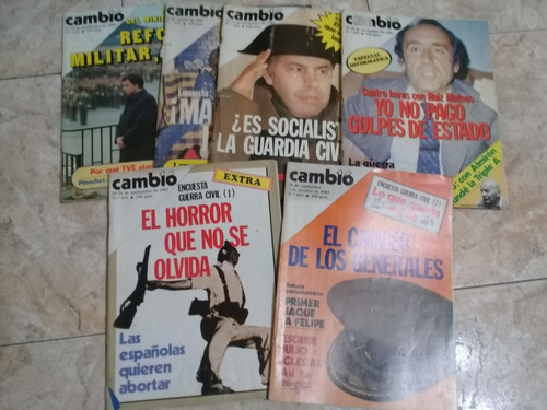 Lote De 6 Revistas Españolas **  Camb 16 ** Del Año 1983