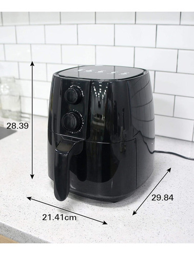Imagen 6 de 7 de Freidora Eléctrica De Aire Elite Gourmet De 3.7 L Pack Con 2