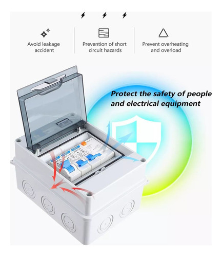 Caja Con Supresor De Picos De Alterna Ip65(sin Interruptor)
