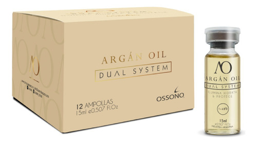 Kit Ossono Ampollas Keratina + Argán Repara E Hidrata