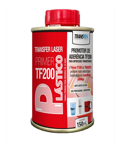01 Transfer Laser Primer Tf200 Aderência Em Plásticos 150 Ml