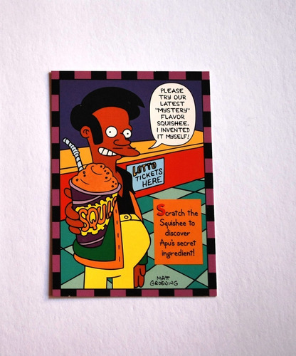 Tarjeta De Los Simpsons Skybox 1994 Smell O Rama