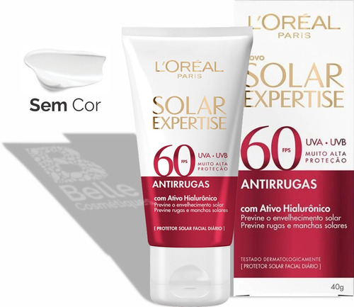Loréal Expertise Protetor Facial Antirrugas Sem Cor Fps 60