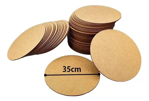 Kit 10 Unidades Sousplat Supla Suplat 35cm Mdf Base Mandala