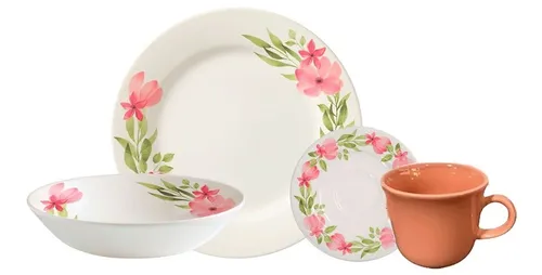 Vajillas rosadas sale