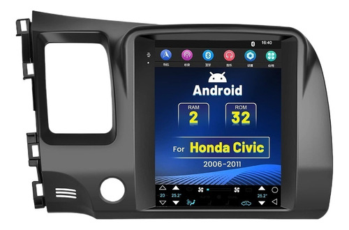 Radio Android Car Stereo 2006-11 Para Honda Civic Gps Fm Wif
