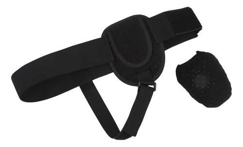 Cinturón De Hernia Ajustable Negro Negro Con Descompresión D