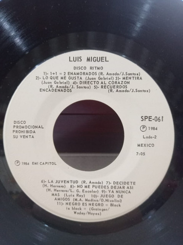 Single Promocional - Luis Miguel - Que Tal, Soy Luis Miguel (Usado)