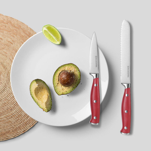 Diamosteel Juego De 15 Cuchillos De Cocina Juego De