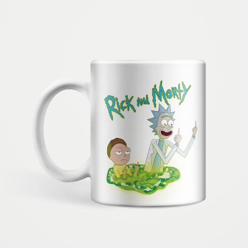 Pocillo Mug Blanco Personalizado 11oz Rick And Morty