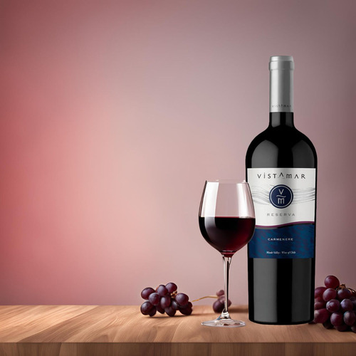 Vino Tinto Vistamar Reserva Carmenere 750 Ml