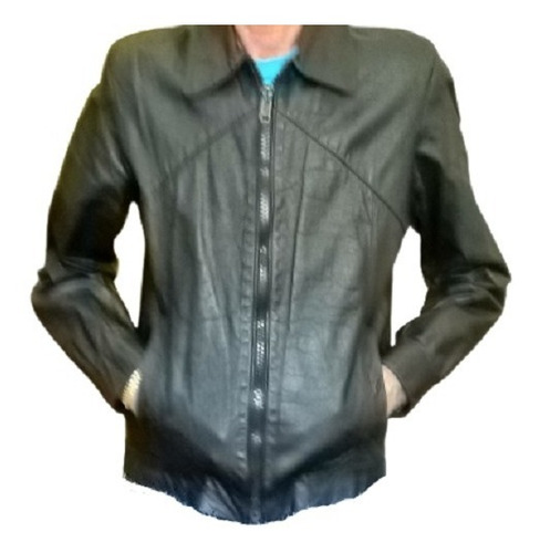 Campera De Cuero Napa Legitimo Elegante Y Casual Unisex (Usado)