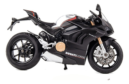 Moto Miniatura V4s Ducati Streetfighter Con Base 1/12