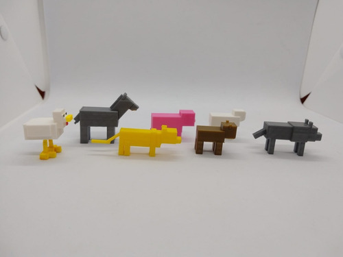 Adorno Para Torta Minecraft.+40 Llaveros+40 Anillos
