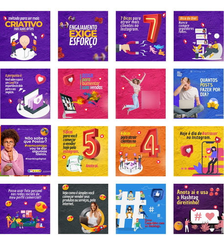 Pacote Canva Marketing Digital Arquivos 34 Artes Prontas