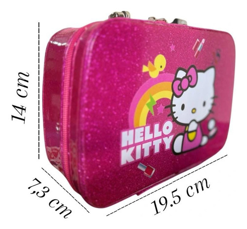 Estuche Set Maquillaje Infantil + Set De Brochas Y Esmaltes Maletin
