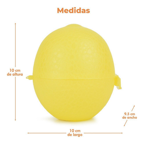 Recipiente De Plástico Para Limón Tutti Color Amarillo