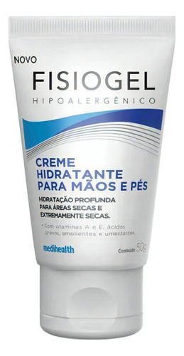  Fisiogel Creme Hidratante Mãos E Pés 50g