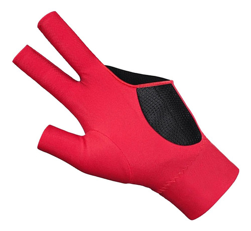 Guante De Billar De Tres Dedos, Guantes De Billar, Rojo