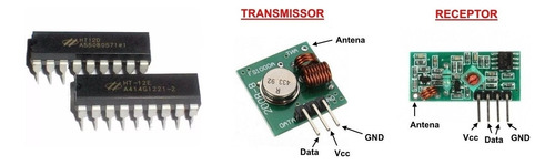 Combo De Rf 433mhz (ht12e+ht12d+tx+rx)