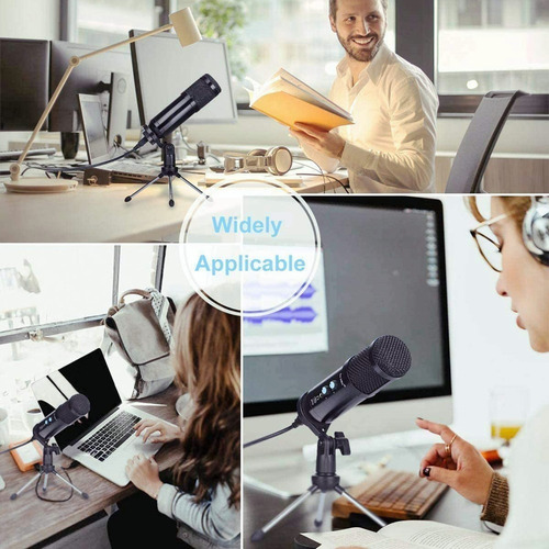 Micrófono De Condensador Profesional Usb Plug And Play Home