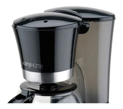 Cafetera Kanji KJH-CMF0800S02 semi automática negra de filtro 220V