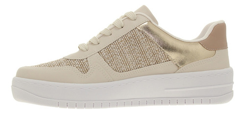 Zapatilla Casual Beige Y Dorado Vizzano 1389-120-28541 Mujer