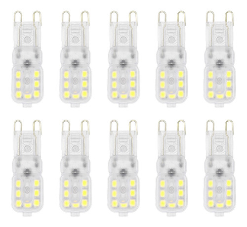 10 Uds. Bombilla Led G9 Bombilla De Maíz, Lámpara Blanca