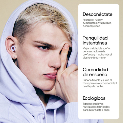 Earplugs Loop Quiet 2 - Tapones Oido Protectores Auditivos Color Violet (violeta)