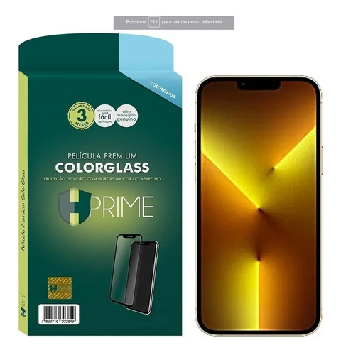 Película Hprime Colorglass Plus 6d Apple iPhone 13 13 Pro