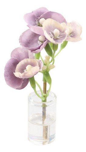 Casa De Muñecas Flores En Maceta Plantas 1/6 Sala Violeta